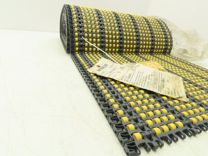 Intralox 1000 Series HDR Insert Roller Top Plastic Conveyor Belt Chain 18"x 10'L