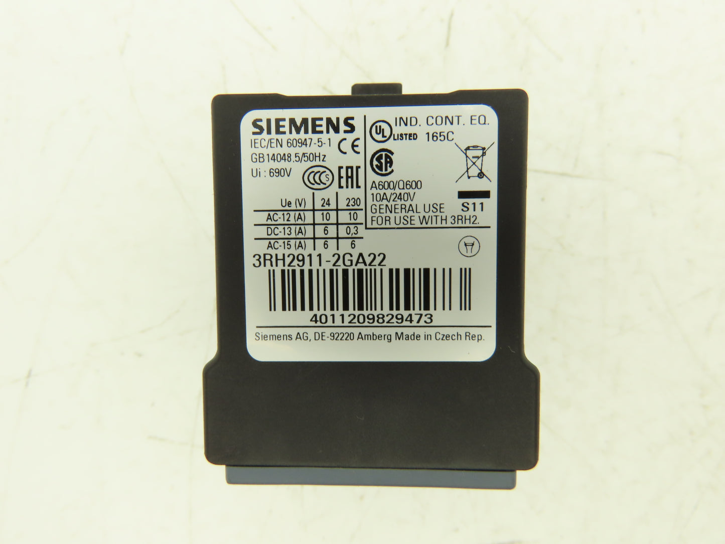 Siemens Contactor Relay Auxiliary Contact Switch Block 2NO + 2NC Lot of 5