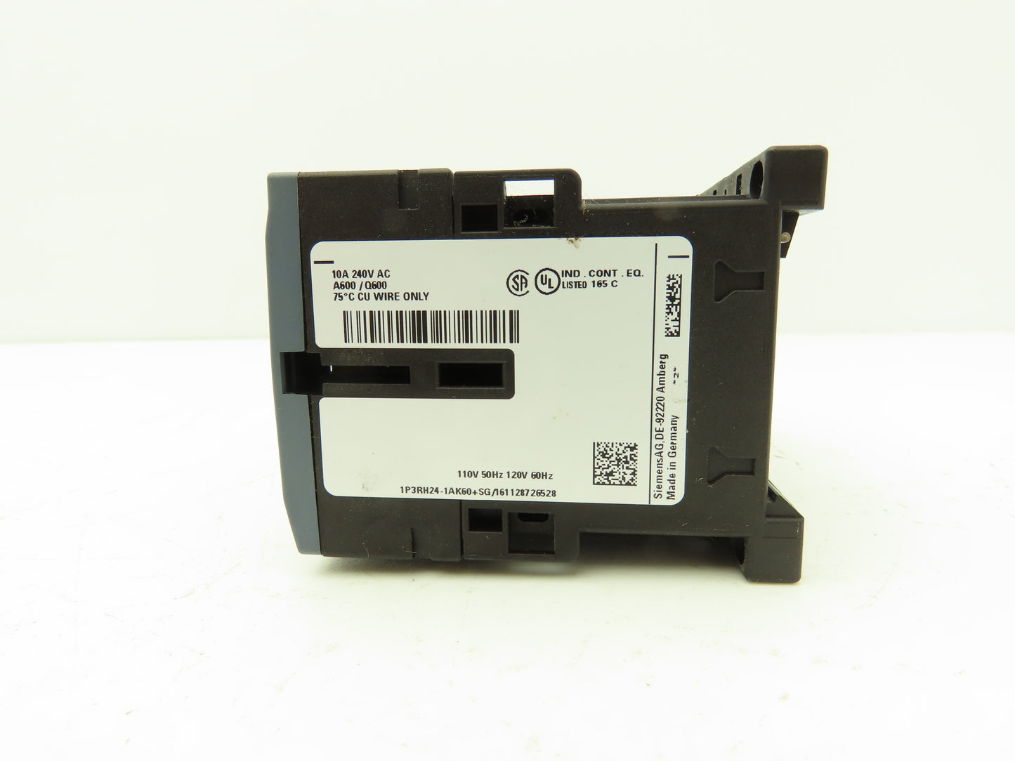 Siemens 3RH2440-1AK60 Latched Contactor Relay 4NO 110/120VAC Frame Size S00