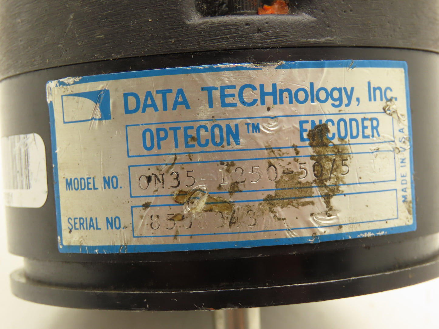 Data Technology ON35-1250-50/5 Optecon Encoder 3/8" Shaft