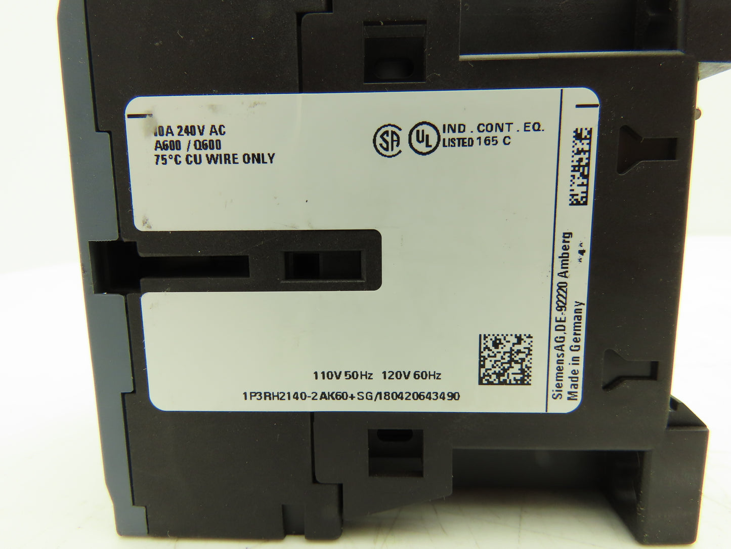 Siemens 3RH2140-2AK60 SIRIUS Contactor Relay 4NO 120VAC Size S00 Lot of 2