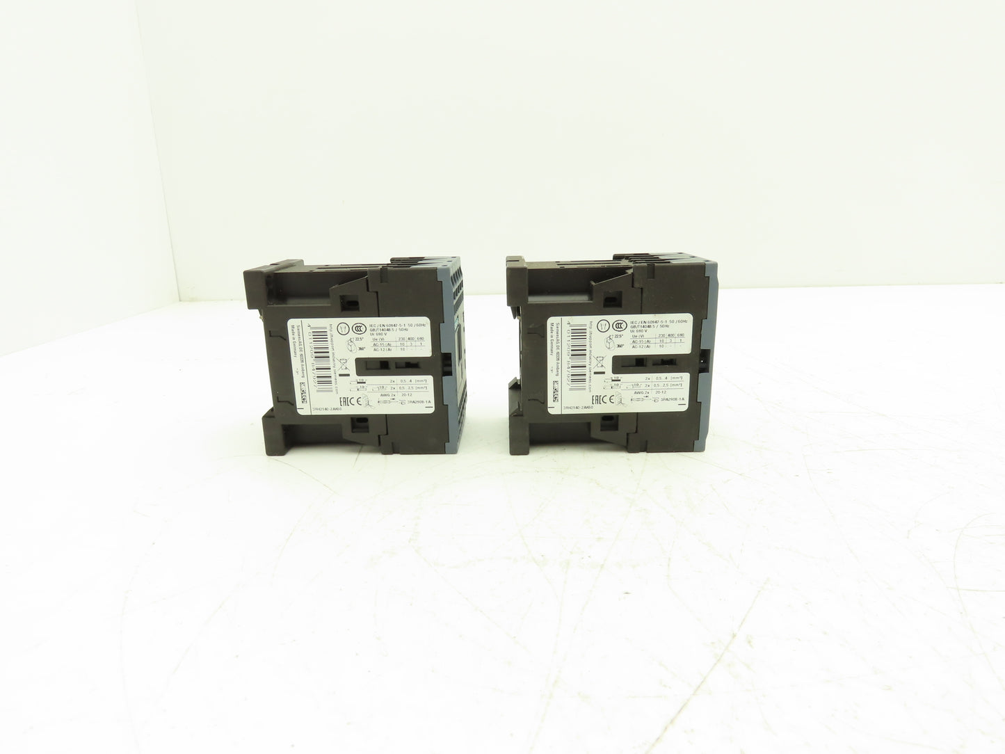 Siemens 3RH2140-2AK60 SIRIUS Contactor Relay 4NO 120VAC Size S00 Lot of 2