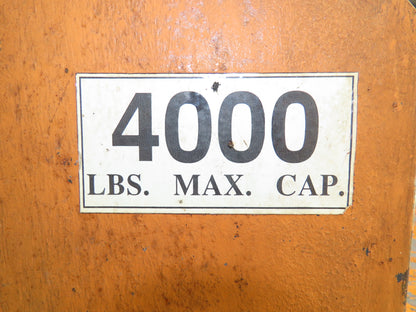 Airfloat Pneumatic Lift Tilt Table Tote Tipper 4000lbs 30° Degree 60x48" Top