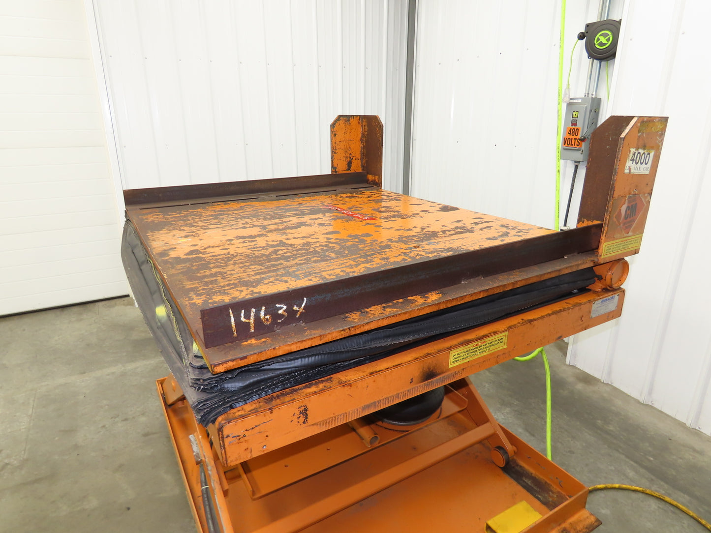 Airfloat Pneumatic Lift Tilt Table Tote Tipper 4000lbs 30° Degree 60x48" Top