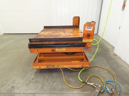 Airfloat Pneumatic Lift Tilt Table Tote Tipper 4000lbs 30° Degree 60x48" Top