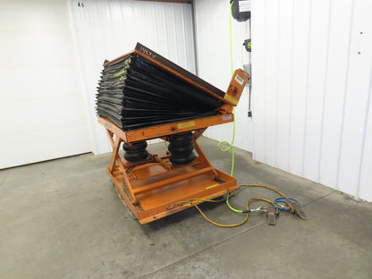 Airfloat Pneumatic Lift Tilt Table Tote Tipper 4000lbs 30° Degree 60x48" Top