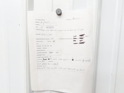 Airfloat Pneumatic Lift Tilt Table Tote Tipper 4000lbs 30° Degree 60x48" Top