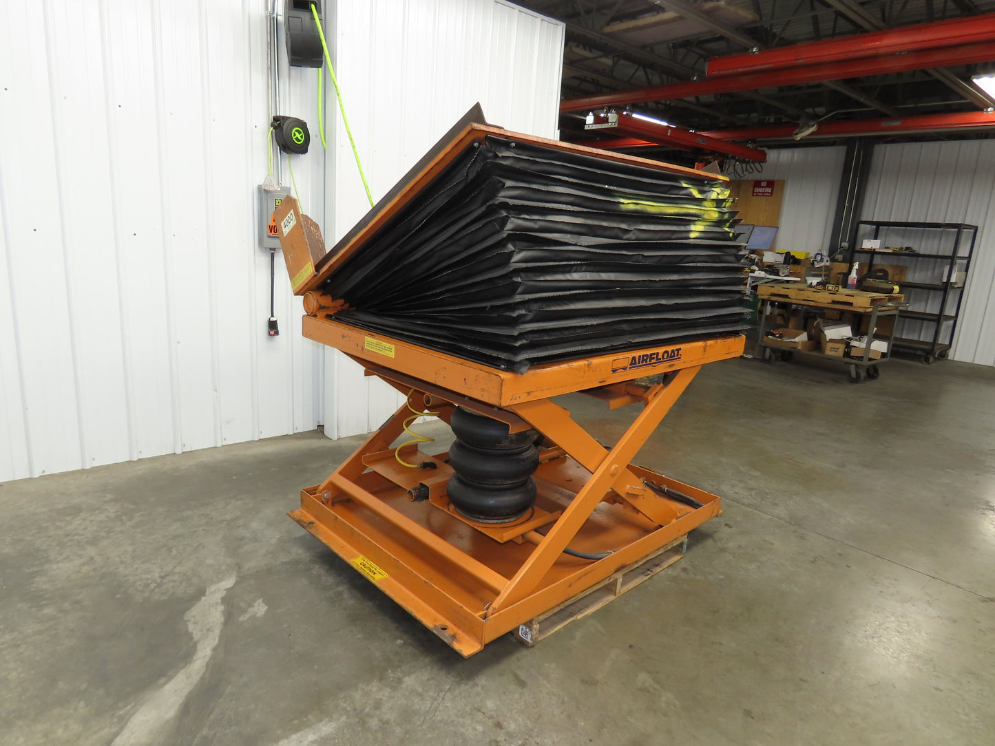 Airfloat Pneumatic Lift Tilt Table Tote Tipper 4000lbs 30° Degree 60x48" Top