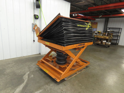 Airfloat Pneumatic Lift Tilt Table Tote Tipper 4000lbs 30° Degree 60x48" Top