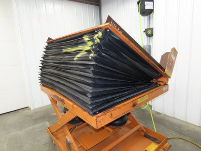 Airfloat Pneumatic Lift Tilt Table Tote Tipper 4000lbs 30° Degree 60x48" Top