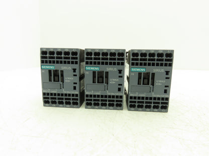 Siemens 3RH2131-2AK60 SIRIUS Contactor Relay 3NO + 1NC 120VAC Size S00 Lot of 3