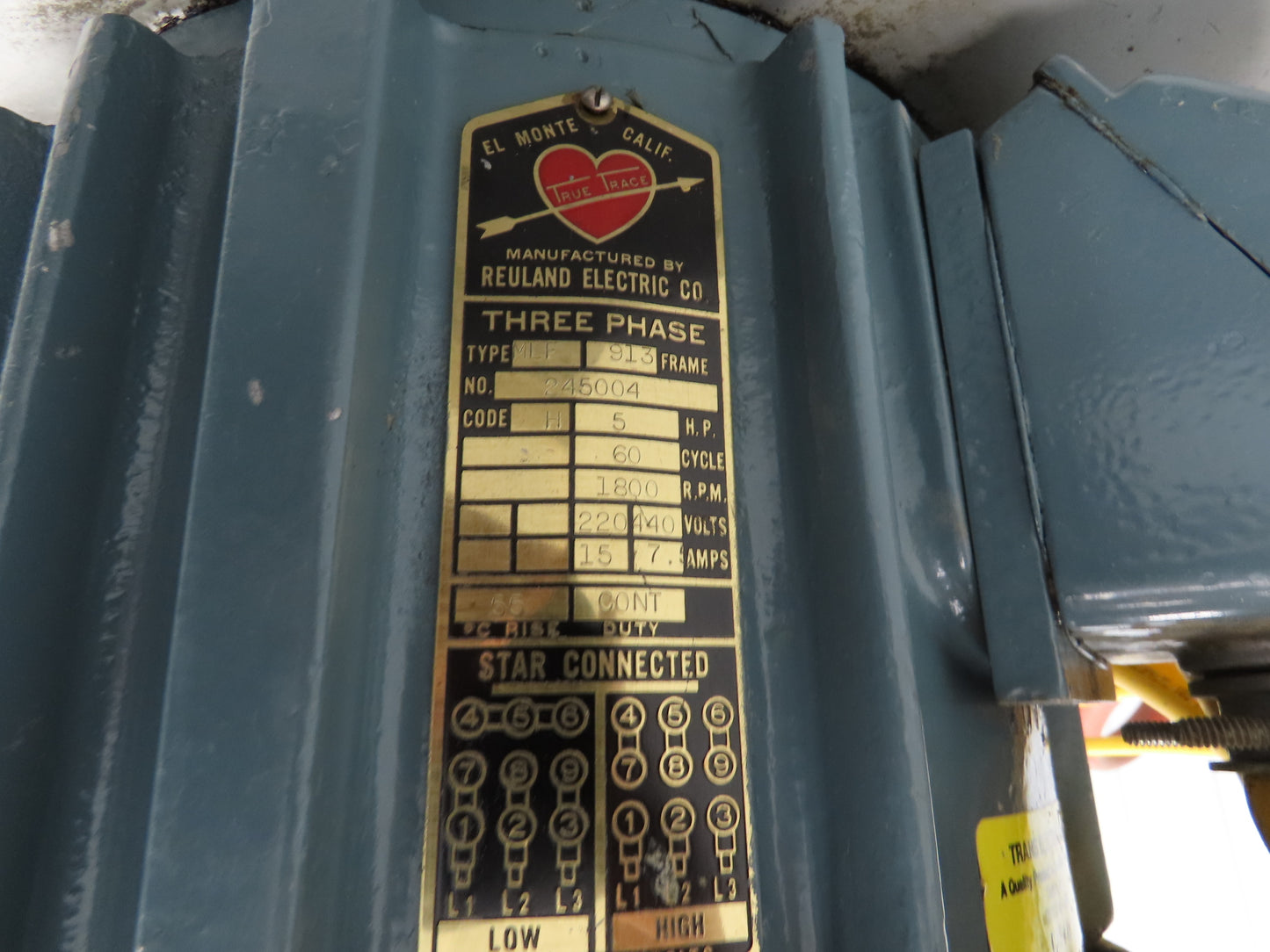 True Trace PU-47-1 Hydraulic Power Unit 13GPM 650PSI 45 Gal 5HP 230/460V 3PH