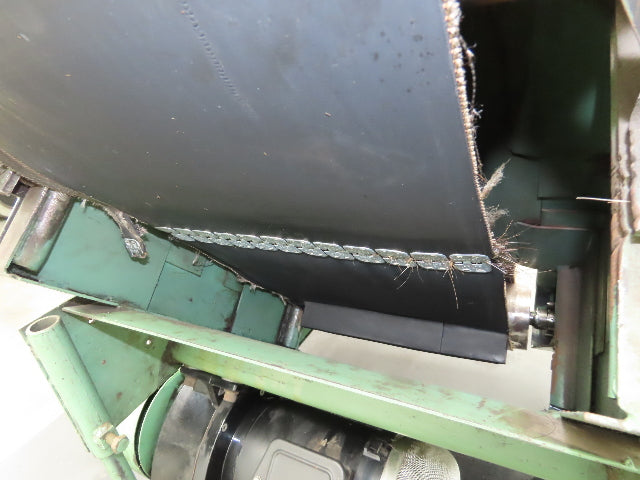 17"W x 32"L Cleated Belt Incline Conveyor 115V 1PH Chain Drive 54FPM