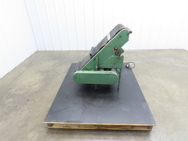 17"W x 32"L Cleated Belt Incline Conveyor 115V 1PH Chain Drive 54FPM