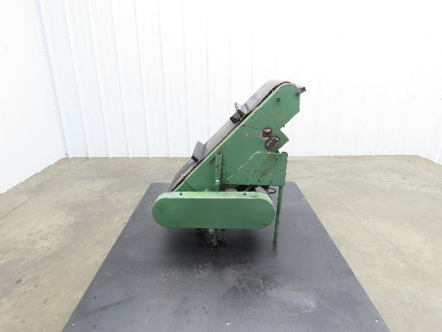 17"W x 32"L Cleated Belt Incline Conveyor 115V 1PH Chain Drive 54FPM
