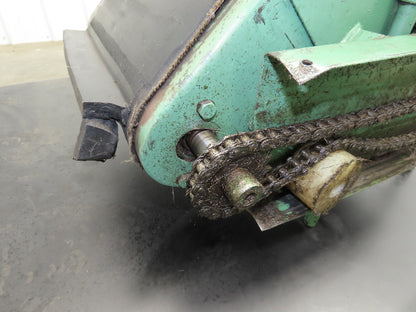 17"W x 32"L Cleated Belt Incline Conveyor 115V 1PH Chain Drive 54FPM