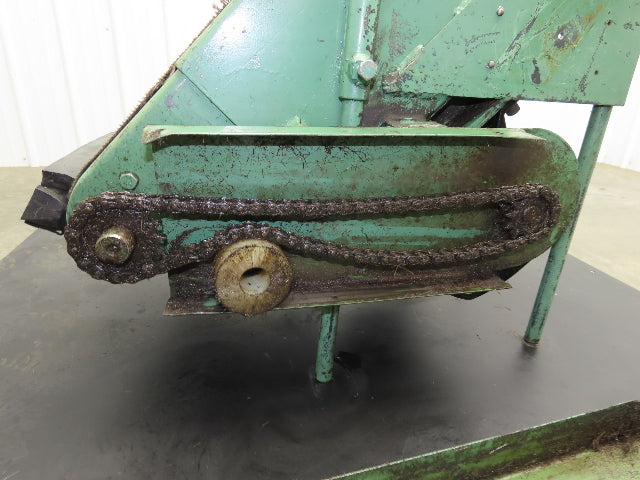 17"W x 32"L Cleated Belt Incline Conveyor 115V 1PH Chain Drive 54FPM