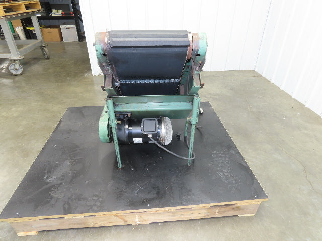 17"W x 32"L Cleated Belt Incline Conveyor 115V 1PH Chain Drive 54FPM