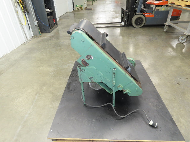 17"W x 32"L Cleated Belt Incline Conveyor 115V 1PH Chain Drive 54FPM