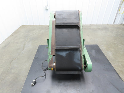 17"W x 32"L Cleated Belt Incline Conveyor 115V 1PH Chain Drive 54FPM