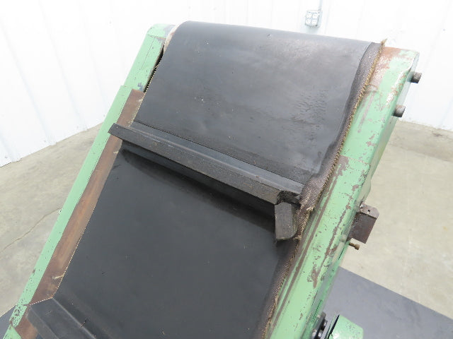 17"W x 32"L Cleated Belt Incline Conveyor 115V 1PH Chain Drive 54FPM