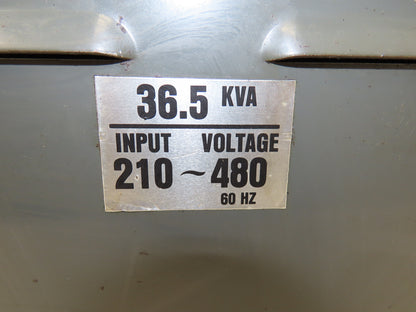 Olson 11690 Stepdown Power Transformer 36.5kva 3Ph HV 210-480 LV 220Y