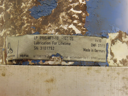 Wittenstein LP090S-MF1-10-1G1-3S Speed Reducer 10:1 Input 5/8" Output 7/8"