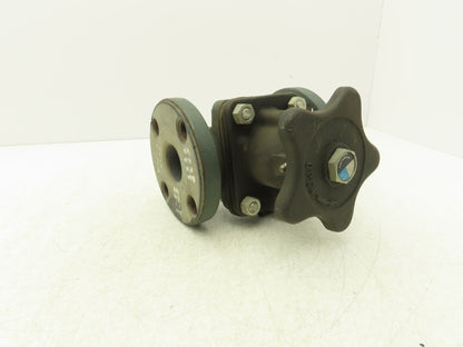 Rockwell 1-1/2" Flanged Diaphragm Pinch Valve  Non-Rising Stem Fig CWP 5