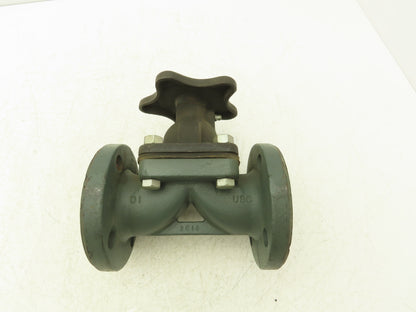 Rockwell 1-1/2" Flanged Diaphragm Pinch Valve  Non-Rising Stem Fig CWP 5