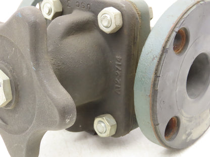 Rockwell 1-1/2" Flanged Diaphragm Pinch Valve  Non-Rising Stem Fig CWP 5