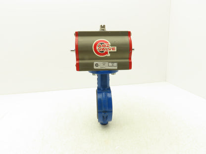 ABZ 3" Wafer Butterfly Valve w/Pneumatic Actuator 80DA SR Spring Return