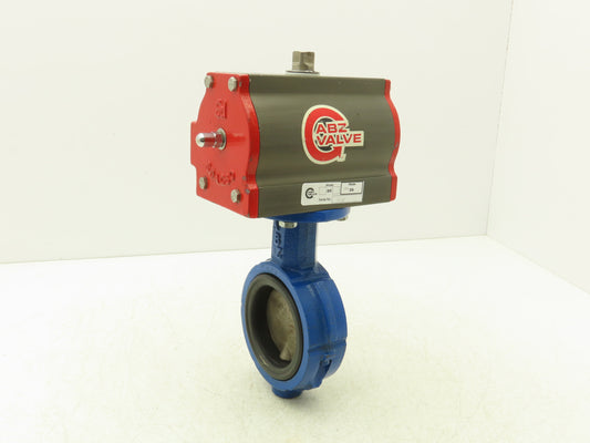 ABZ 3" Wafer Butterfly Valve w/Pneumatic Actuator 80DA SR Spring Return