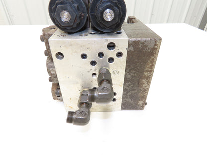 Nippon Gerotor 25604828 Hydraulic Index Motor W Solenoid Control Valves 1" Shaft