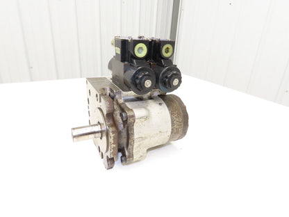 Nippon Gerotor 25604828 Hydraulic Index Motor W Solenoid Control Valves 1" Shaft