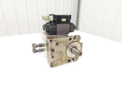 Nippon Gerotor 25604828 Hydraulic Index Motor W Solenoid Control Valves 1" Shaft