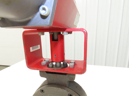 Preferred CO2 System 4" Wafer Butterfly Valve & Pneumatic Actuator Spring Return