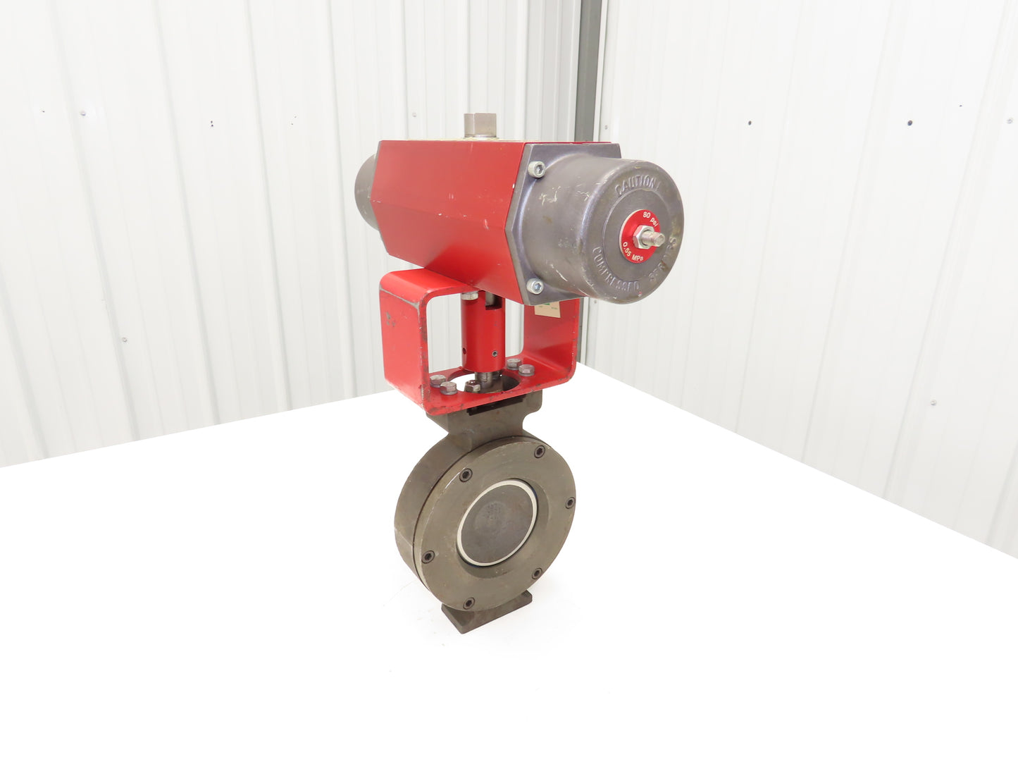 Preferred CO2 System 4" Wafer Butterfly Valve & Pneumatic Actuator Spring Return