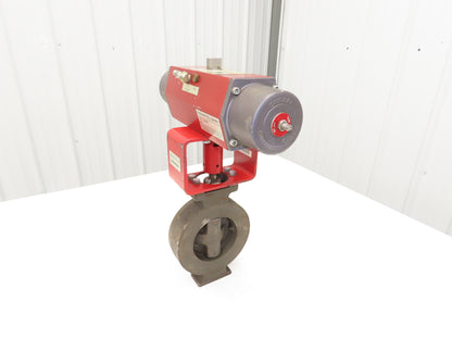 Preferred CO2 System 4" Wafer Butterfly Valve & Pneumatic Actuator Spring Return