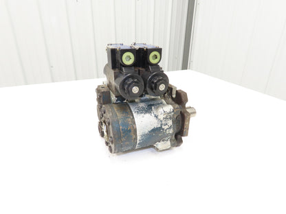 Nippon Gerotor 25604835 Hydraulic Index Motor W Solenoid Control Valves 1" Shaft