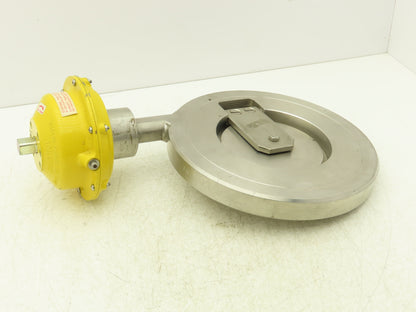 Kinetrol 070 Pneumatic Actuator Spring Return w/Stainless Flap Valve 10.7" OD