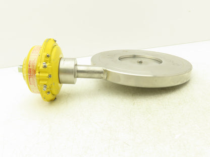 Kinetrol 070 Pneumatic Actuator Spring Return w/Stainless Flap Valve 10.7" OD