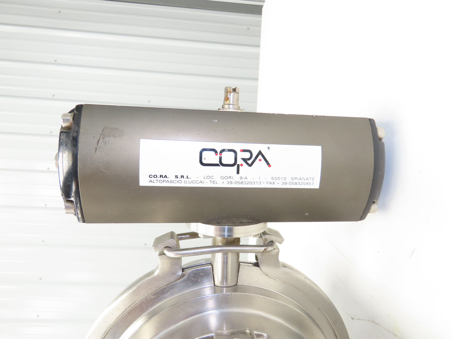 Bulling Metal Works 304-CCS Stainless Butterfly Valve 6" Tri-Clamp w/Actuator