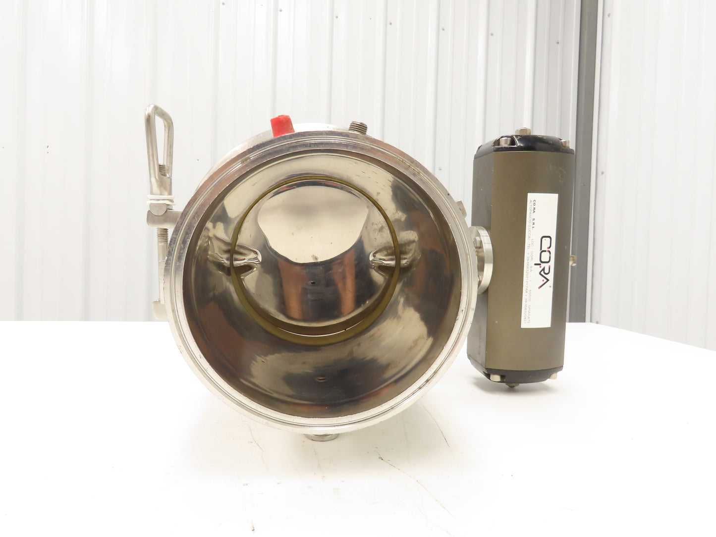 Bulling Metal Works 304-CCS Stainless Butterfly Valve 6" Tri-Clamp w/Actuator