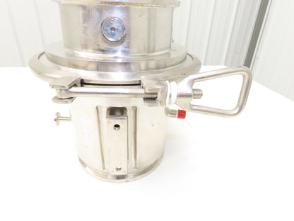 Bulling Metal Works 304-CCS Stainless Butterfly Valve 6" Tri-Clamp w/Actuator