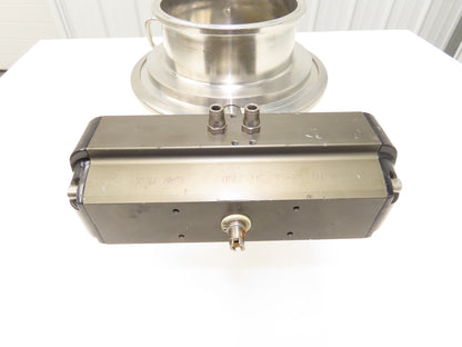 Bulling Metal Works 304-CCS Stainless Butterfly Valve 6" Tri-Clamp w/Actuator