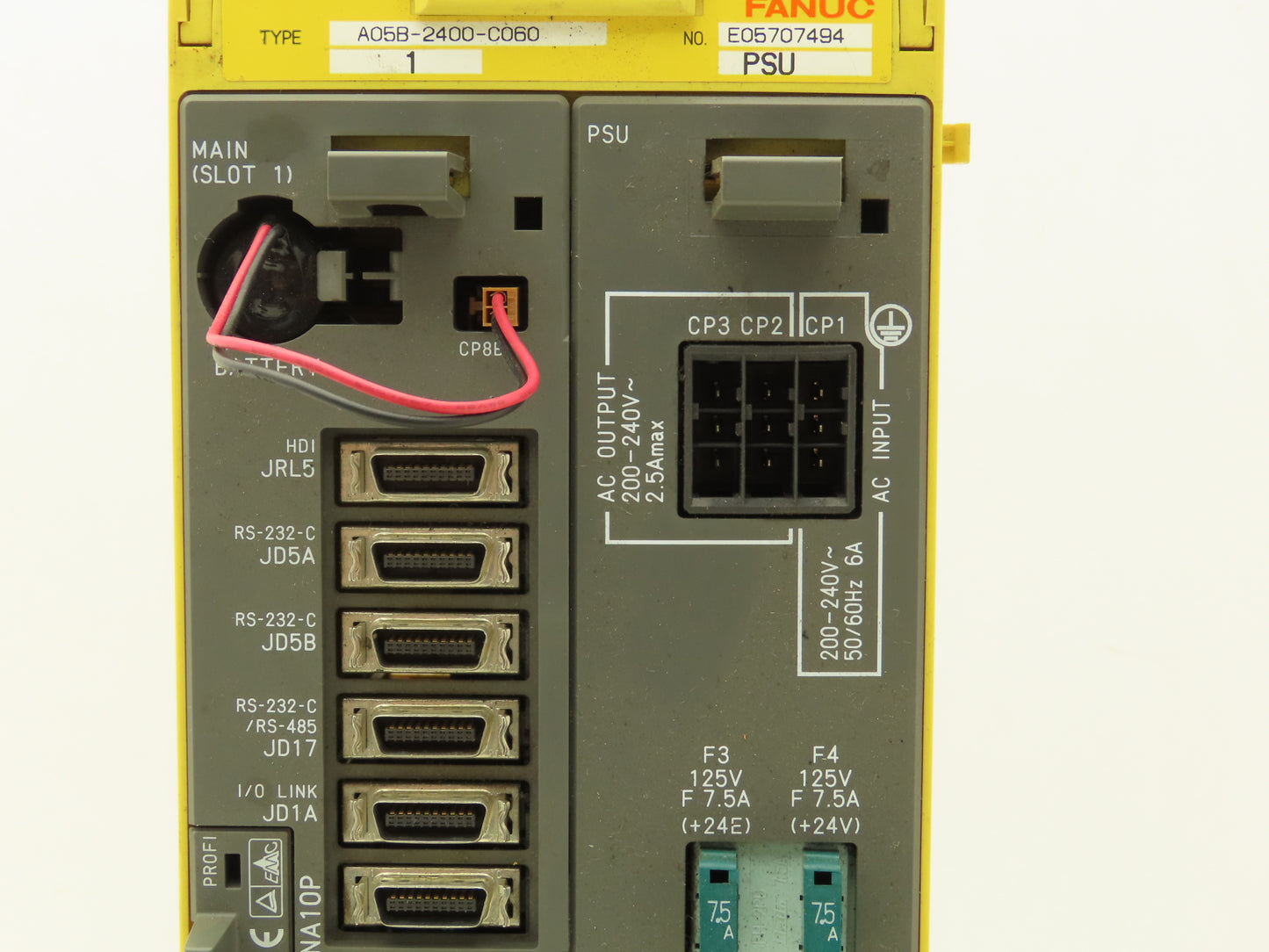 Fanuc A05B-2400-C060 PCB Slot Rack Assembly With Set Of Circuit Boards *Read