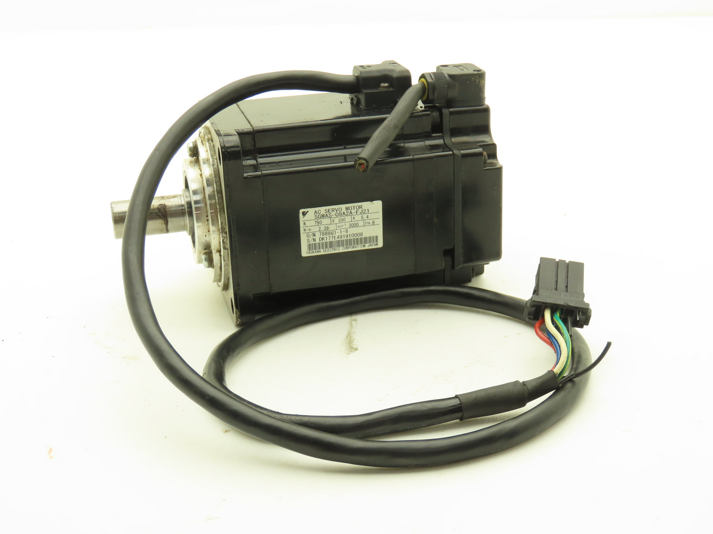 Yaskawa SGMAS-08A2A-FJ21 Servo Motor 750W 5.4A