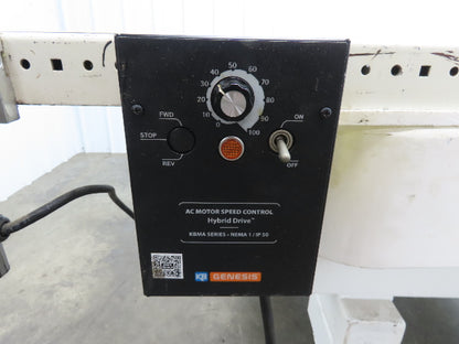 Dorner 3200  8"W x 83"L Low Profile Belt Conveyor 115V Variable Speed 10-175FPM