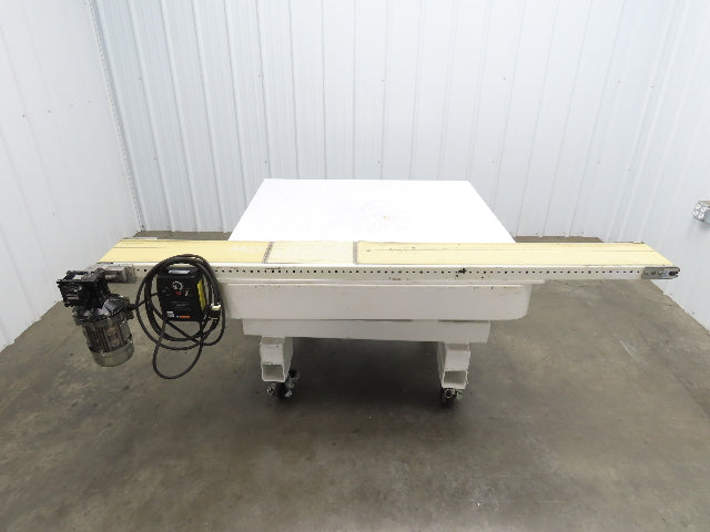 Dorner 3200  8"W x 83"L Low Profile Belt Conveyor 115V Variable Speed 10-175FPM