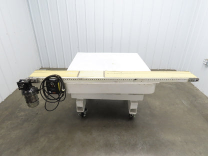 Dorner 3200  8"W x 83"L Low Profile Belt Conveyor 115V Variable Speed 10-175FPM